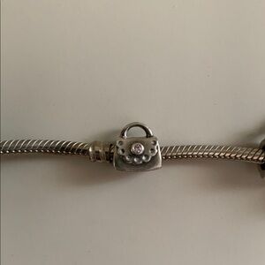Silver Handbag Charm Bracelet